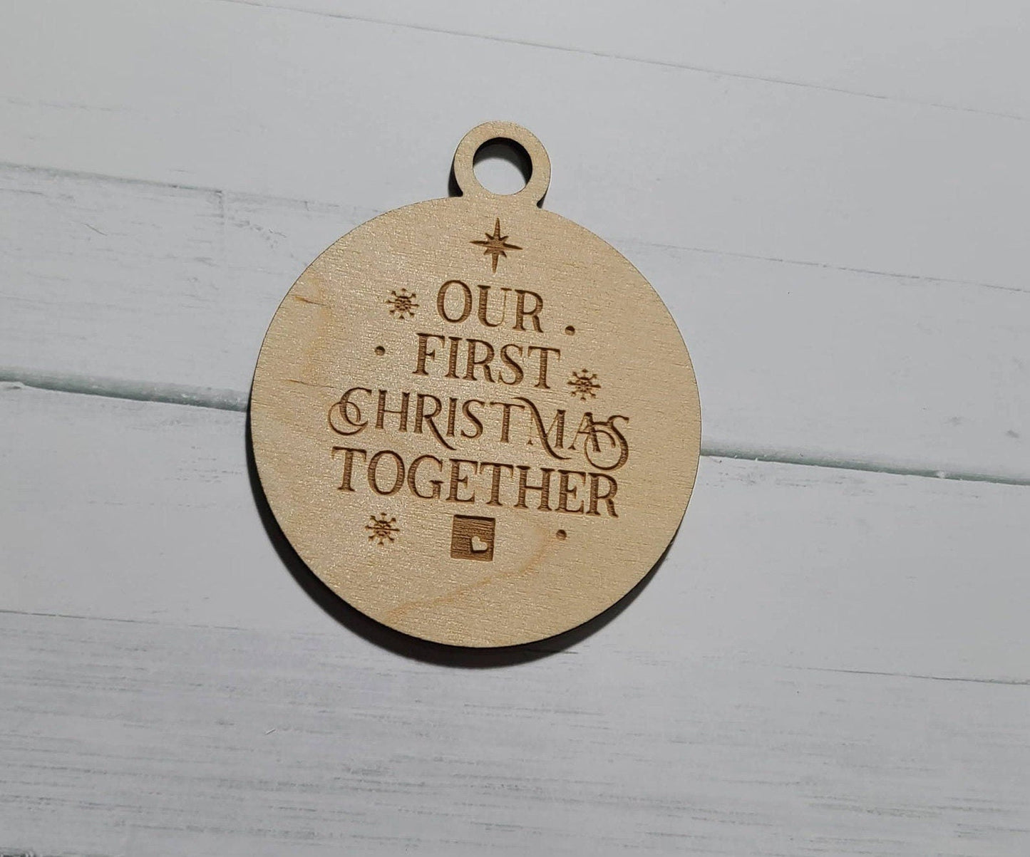Our First Christmas Together Ornament, Christmas Ornament, Couple Ornament,Wooden Ornament