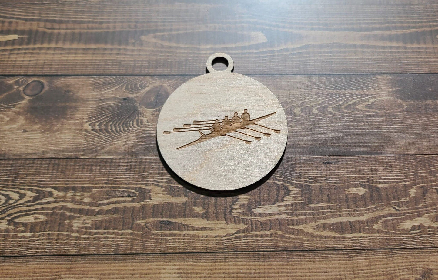Custom Rowing Ornament, Laser Engraved Ornament, Rowing Lover Custom