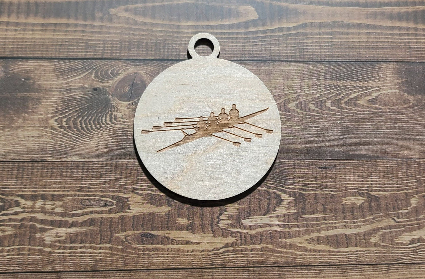 Custom Rowing Ornament, Laser Engraved Ornament, Rowing Lover Custom