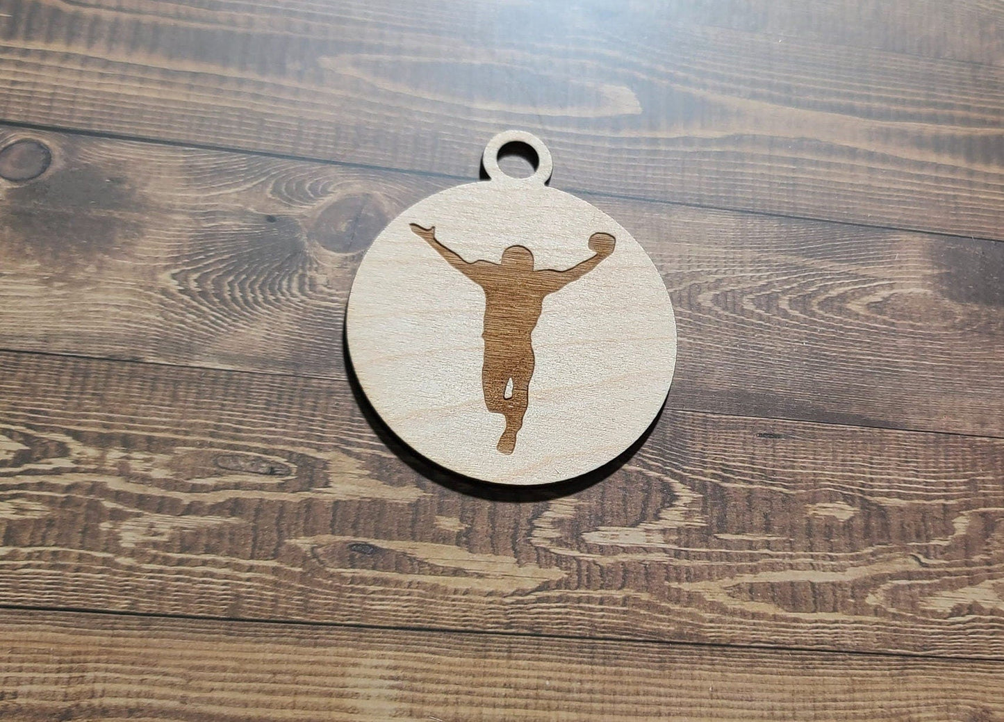 Football Ornament, Laser Engraved Ornament, Football Lover