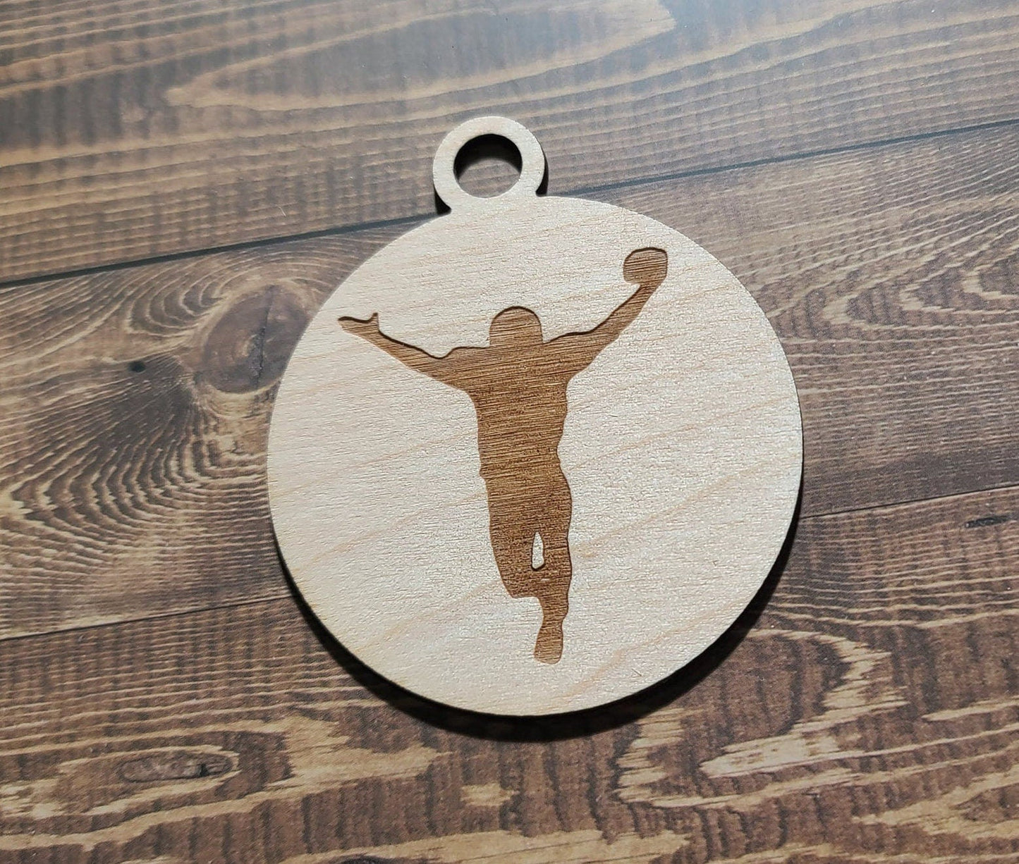 Football Ornament, Laser Engraved Ornament, Football Lover