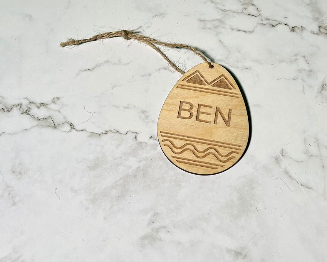 Custom Easter Egg Tag , Custom Basket Tag , Personalized Tag , Wooden Easter Tag , Easter Egg Tag