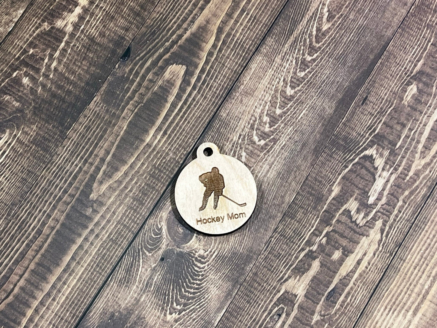 Hockey Keychain , Laser Engraved Keychain , bag tag , gift for her , gift for him , team gift