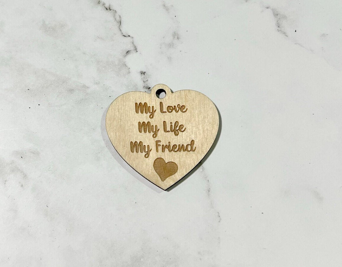 My Life, My Life Keychain , Inspirational Keychain ,, Custom Bag Tag , Laser Engraved Keychain