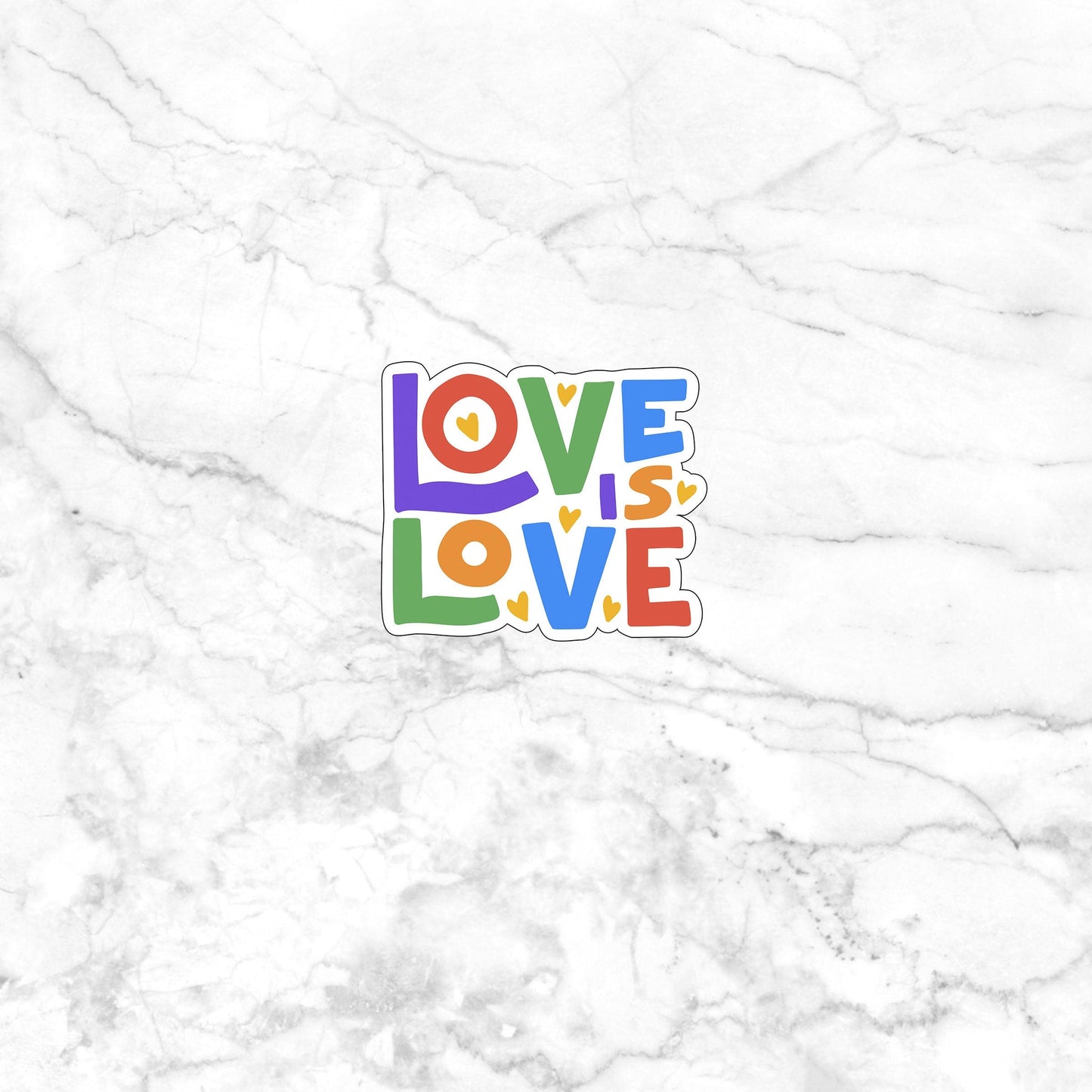 Love is Love Sticker, Sticker,Vinyl sticker, laptop sticker