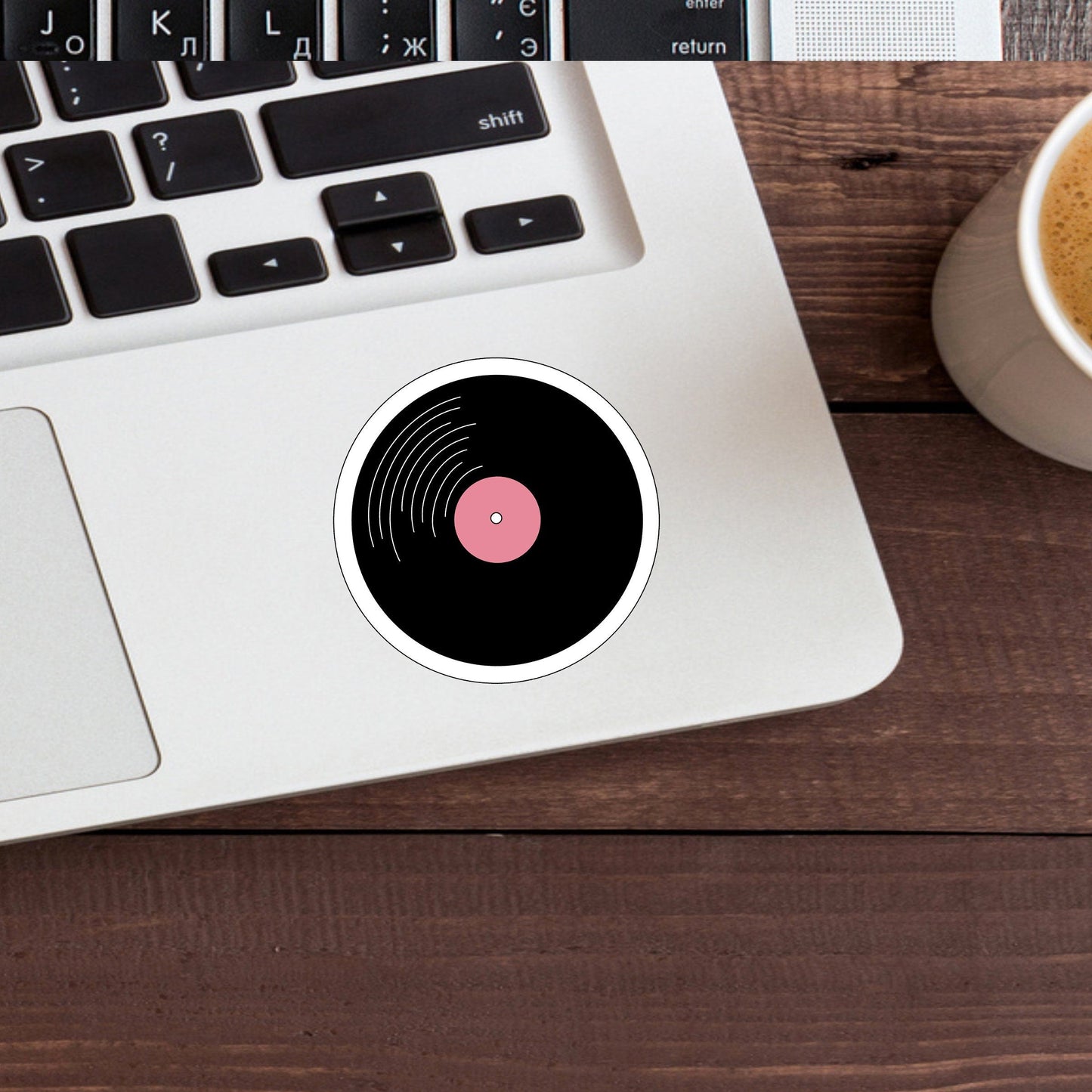 50s Record Sticker , Vinyl sticker , laptop sticker , Nostalgic Sticker