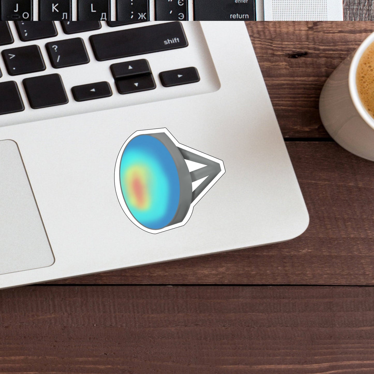 80s Mood Ring Sticker , Vinyl sticker , laptop sticker , Nostalgic Sticker