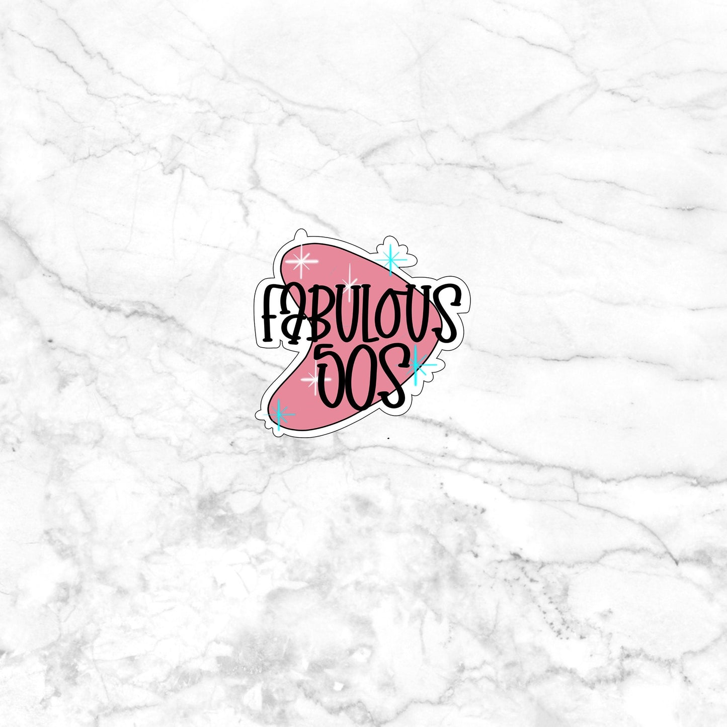 Fabulous 0s Sticker , Vinyl sticker , laptop sticker , Nostalgic Sticker