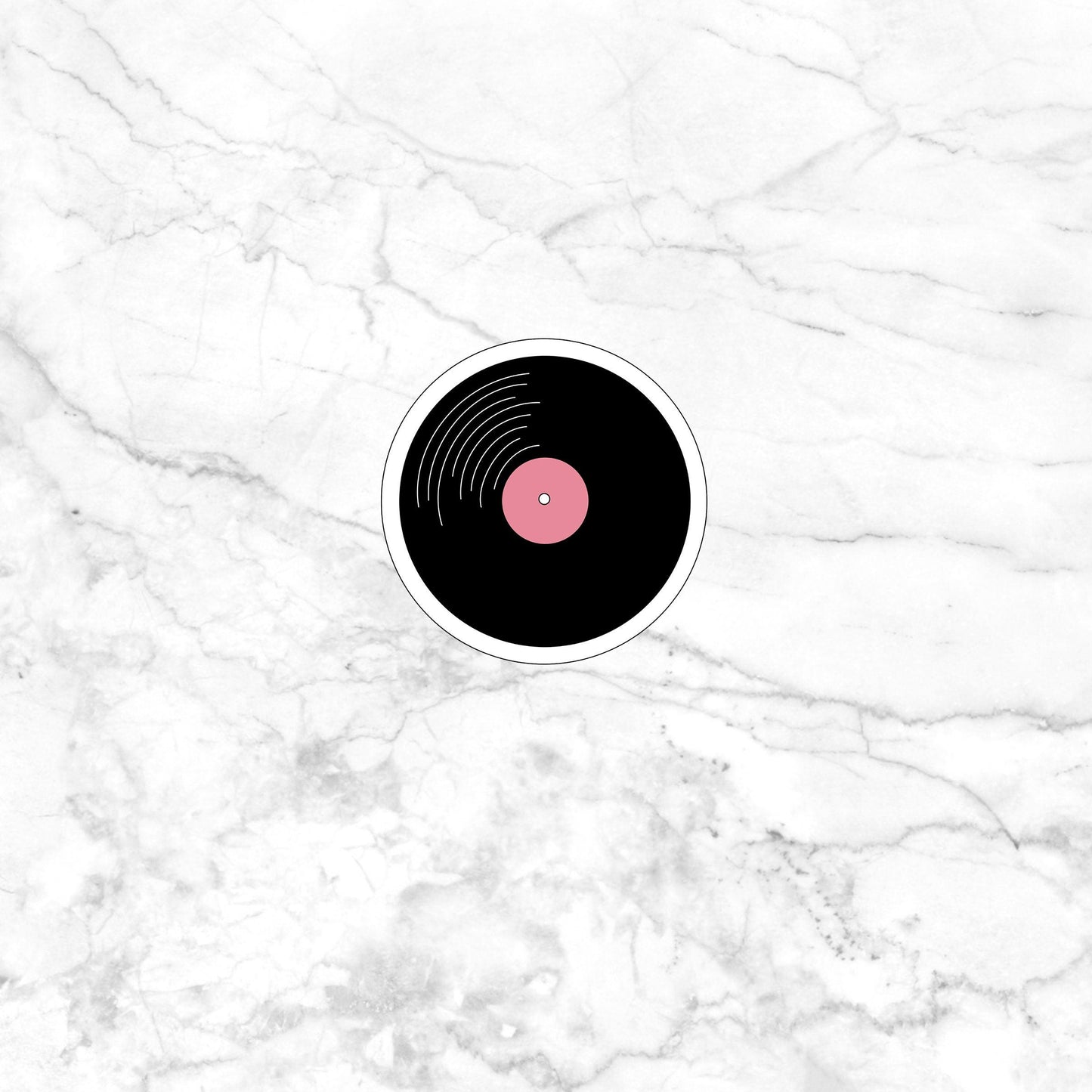 50s Record Sticker , Vinyl sticker , laptop sticker , Nostalgic Sticker
