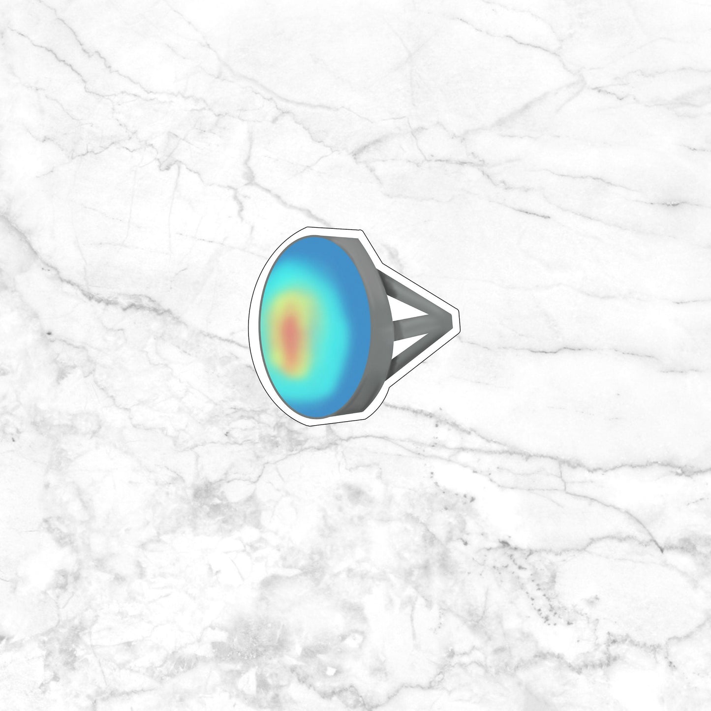 80s Mood Ring Sticker , Vinyl sticker , laptop sticker , Nostalgic Sticker