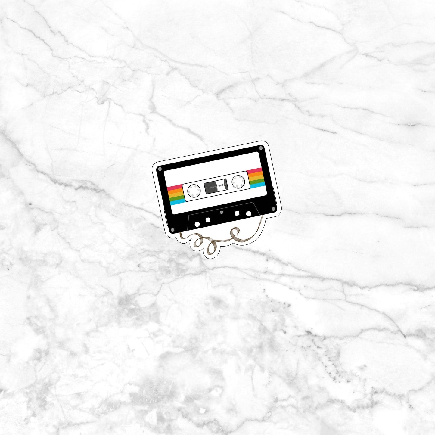 80s Tape Sticker , Vinyl sticker , laptop sticker , Nostalgic Sticker