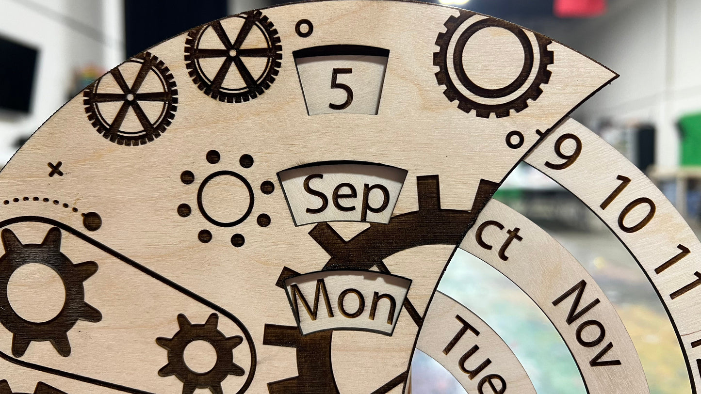 Perpetual Calendar Manual Calendar , Gear Calendar , Standing Calendar Kit