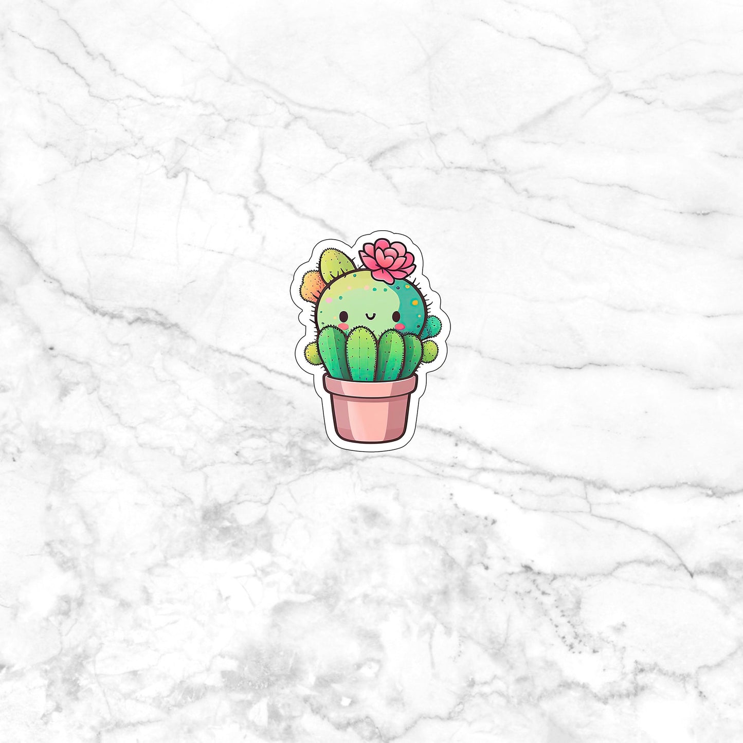 kawaii_cactus_sticker 0 Sticker