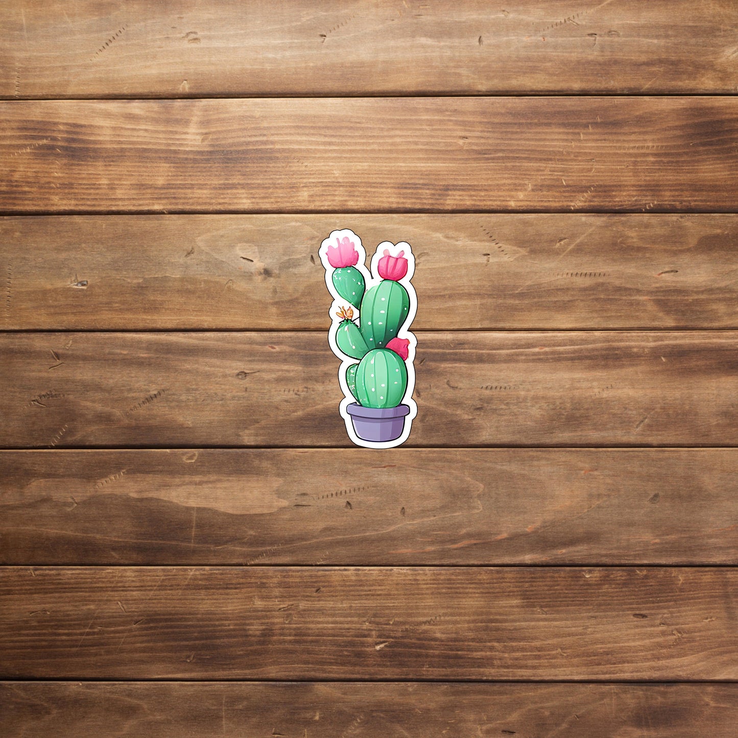 kawaii_cactus_sticker 0 Sticker