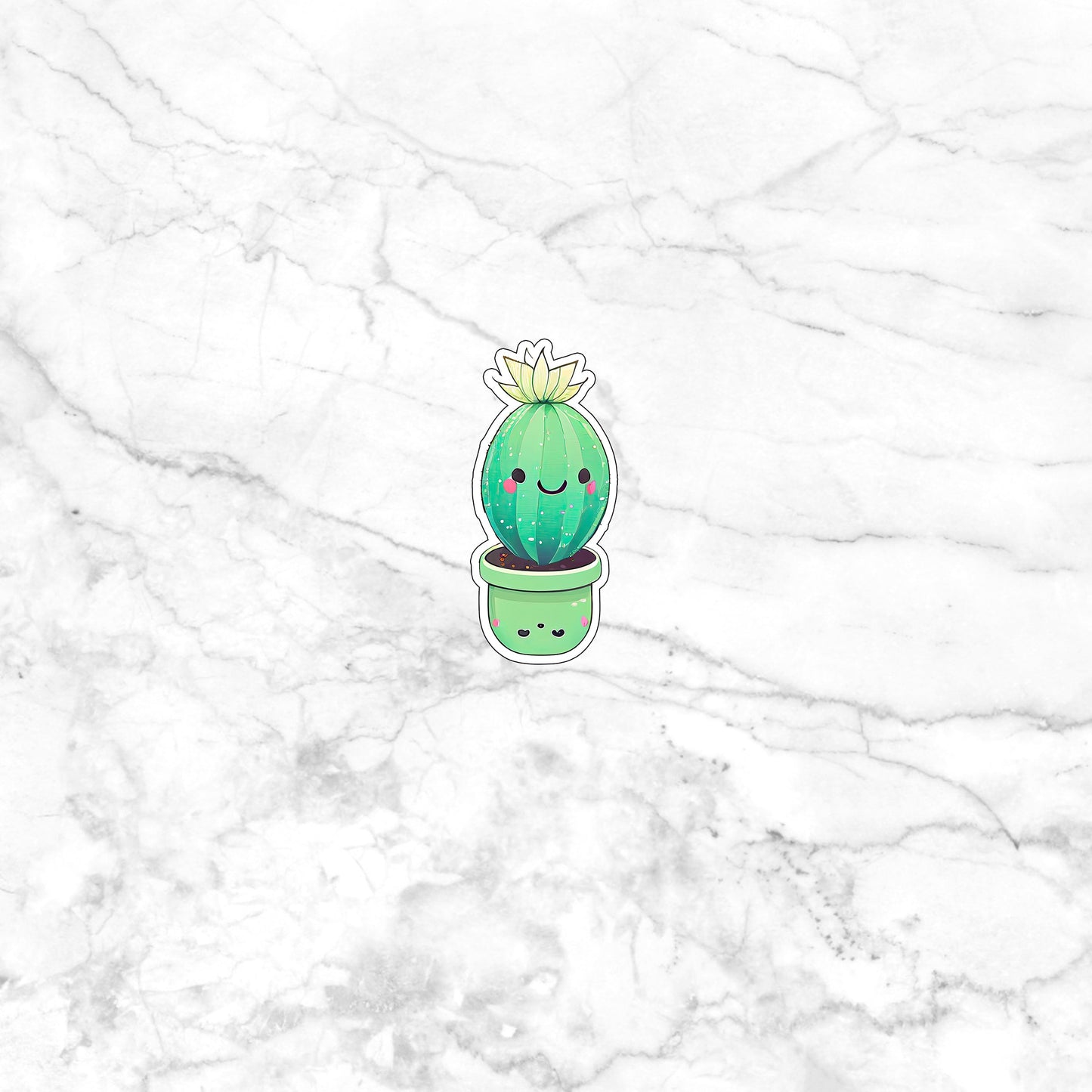kawaii_cactus_sticker 0 Sticker