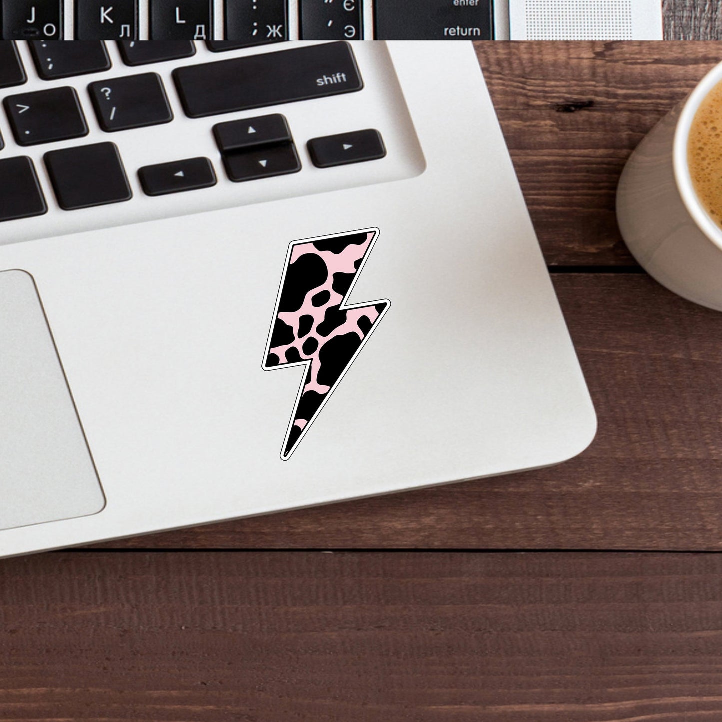 lightpinkblack Sticker, Vinyl sticker, laptop sticker, Tablet sticker