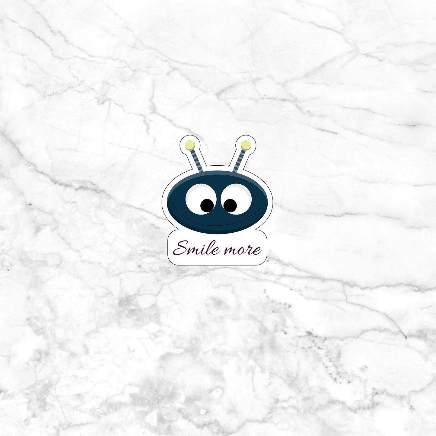 Motivation Sticker 0 - Smile More sticker