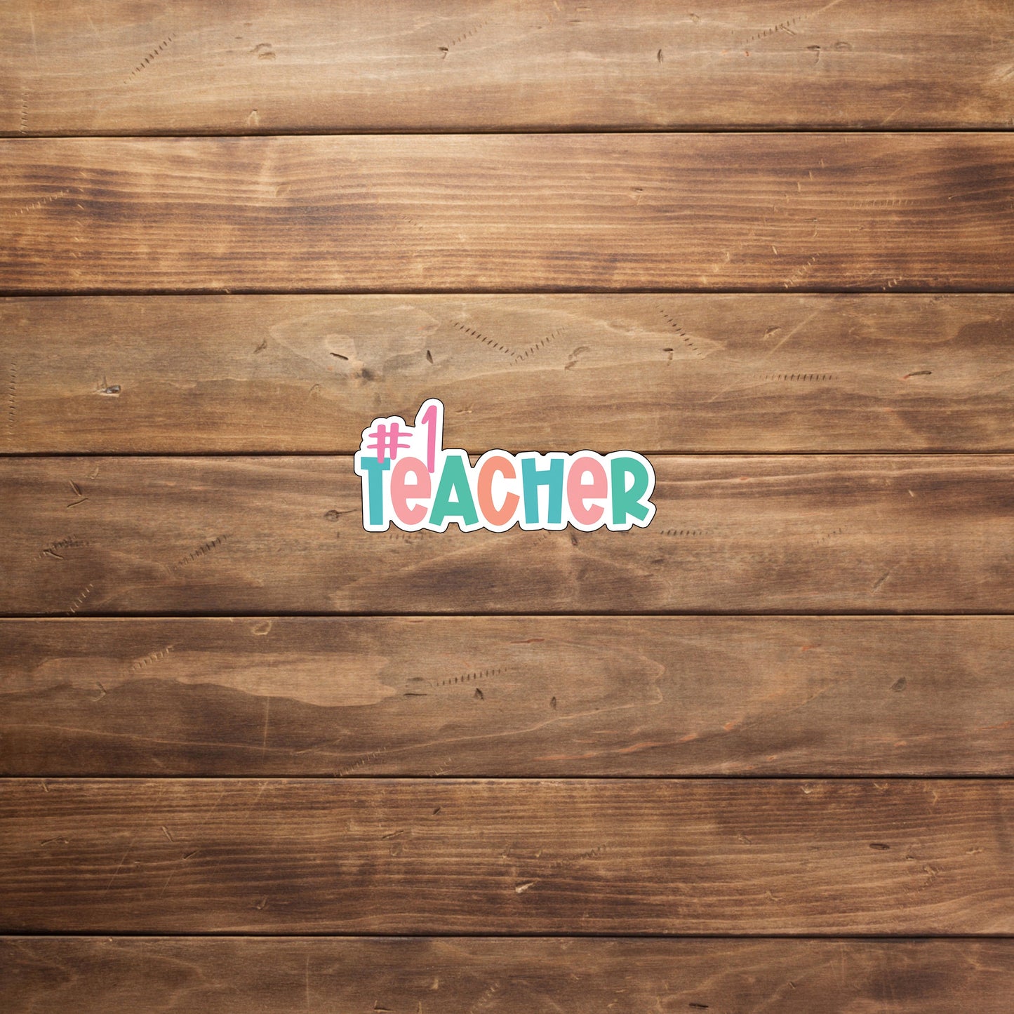 no teacher sticker Sticker