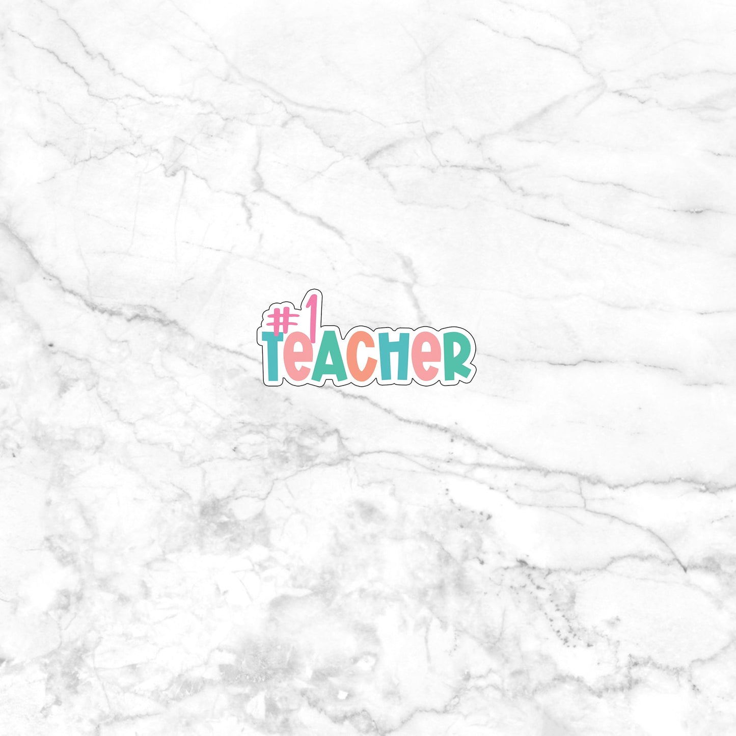 no teacher sticker Sticker