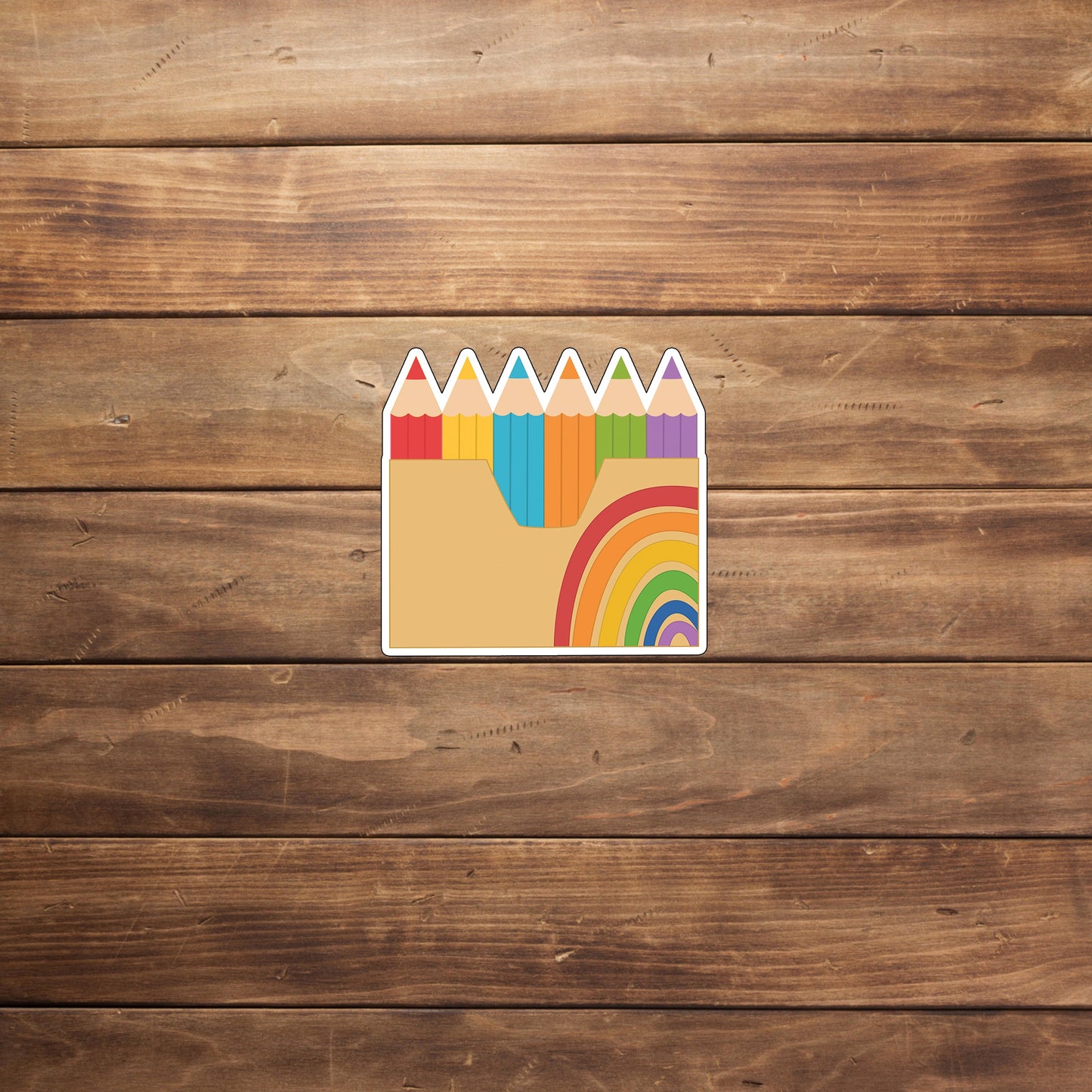School Sticker, pencils-sticker