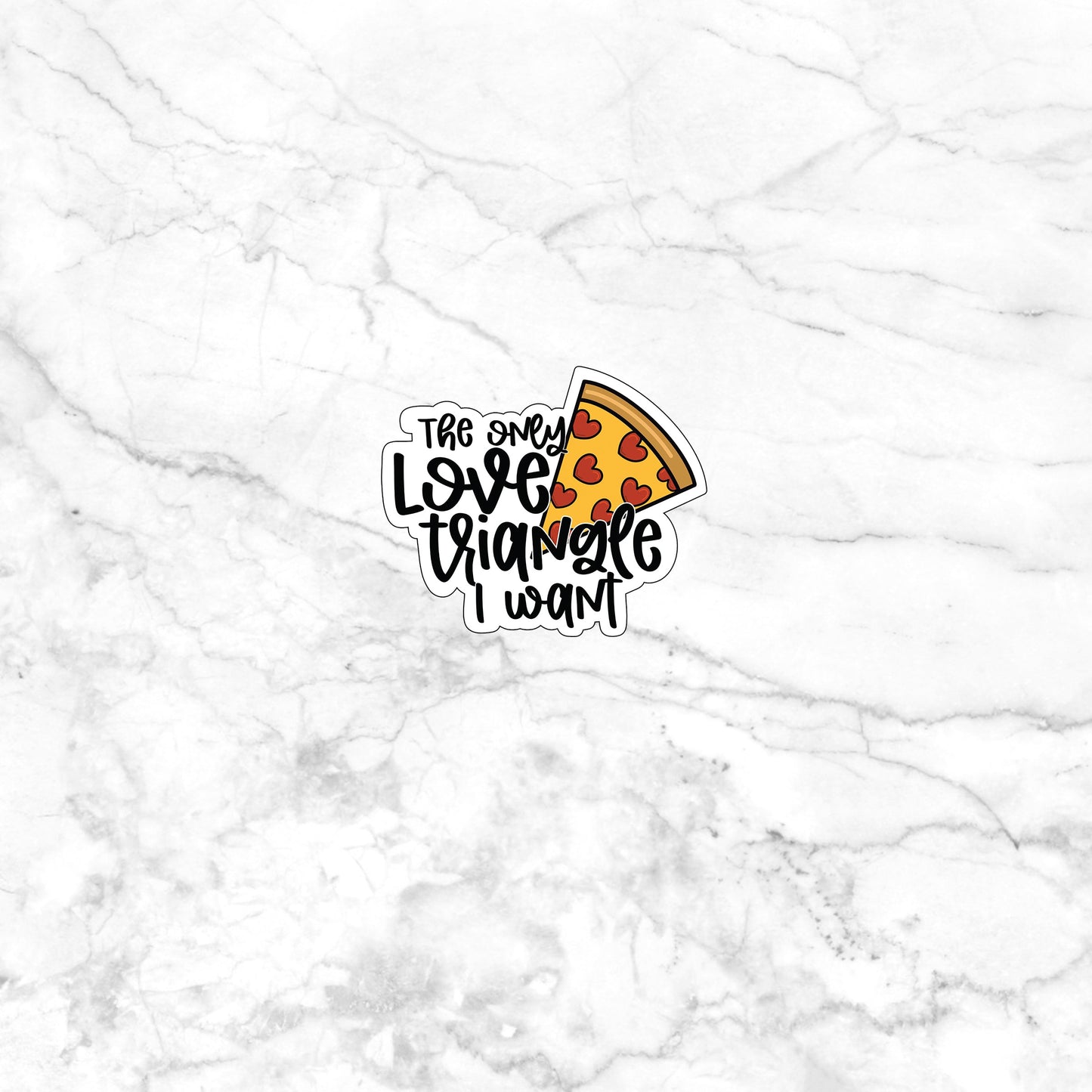 Pizza_Love Triangle Sticker