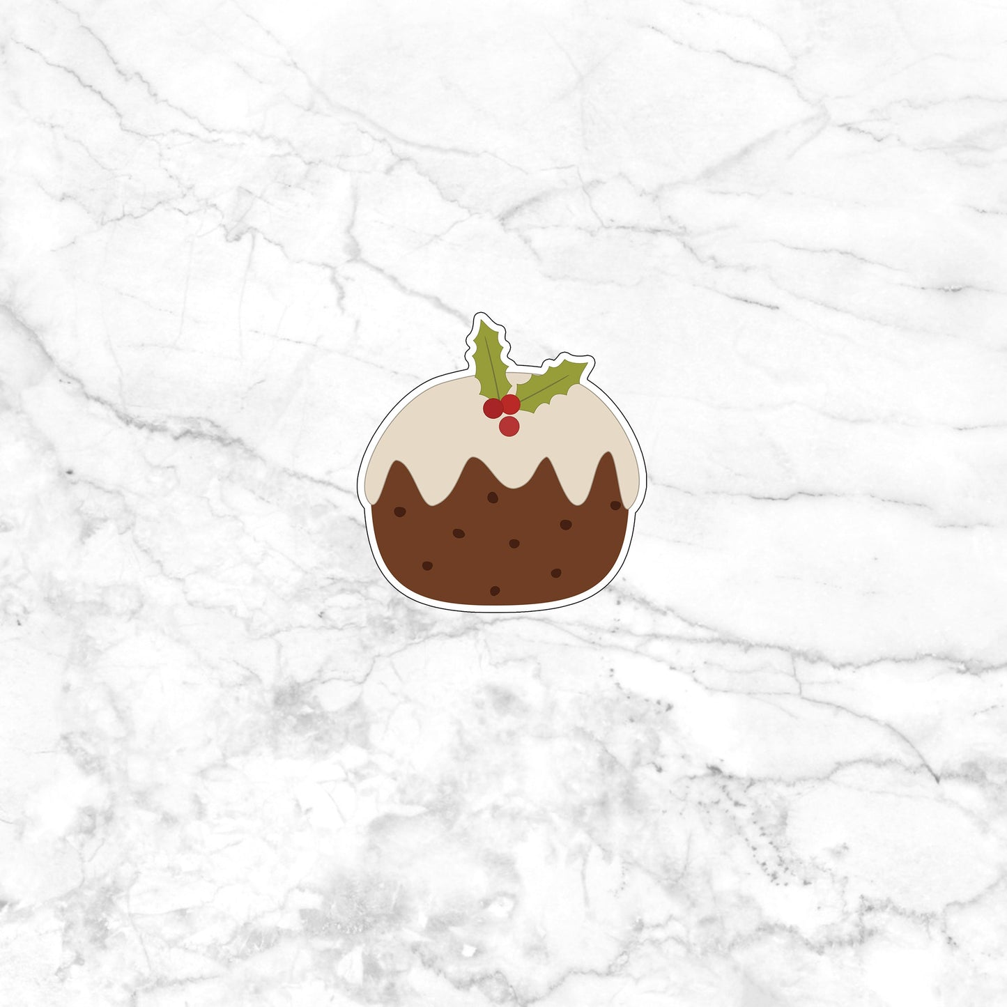 Christmas Stickers , pudding sticker Sticker