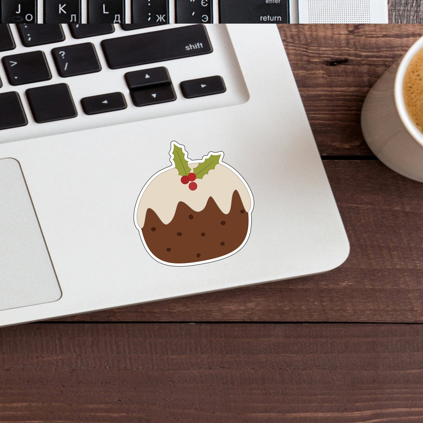 Christmas Stickers , pudding sticker Sticker