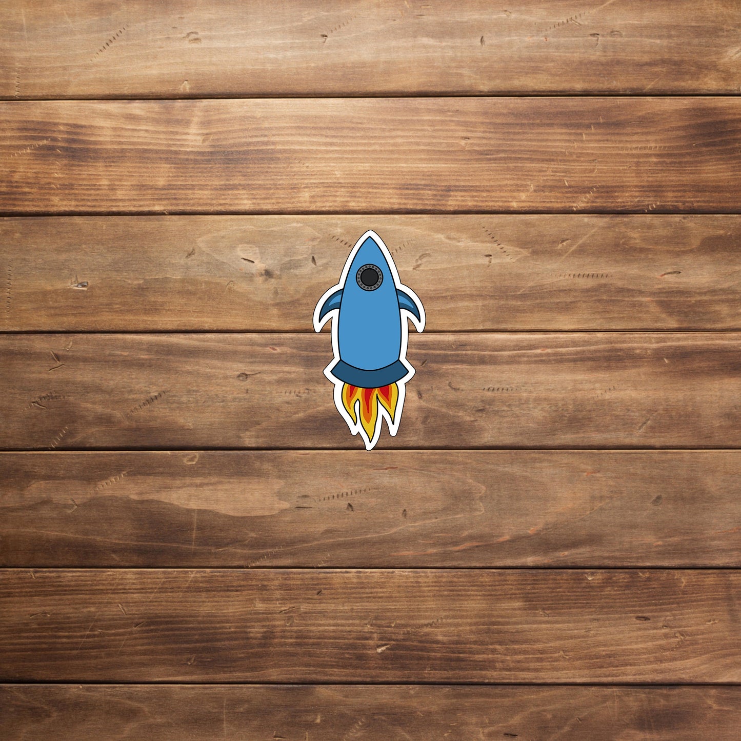 Rocket_Blue Sticker