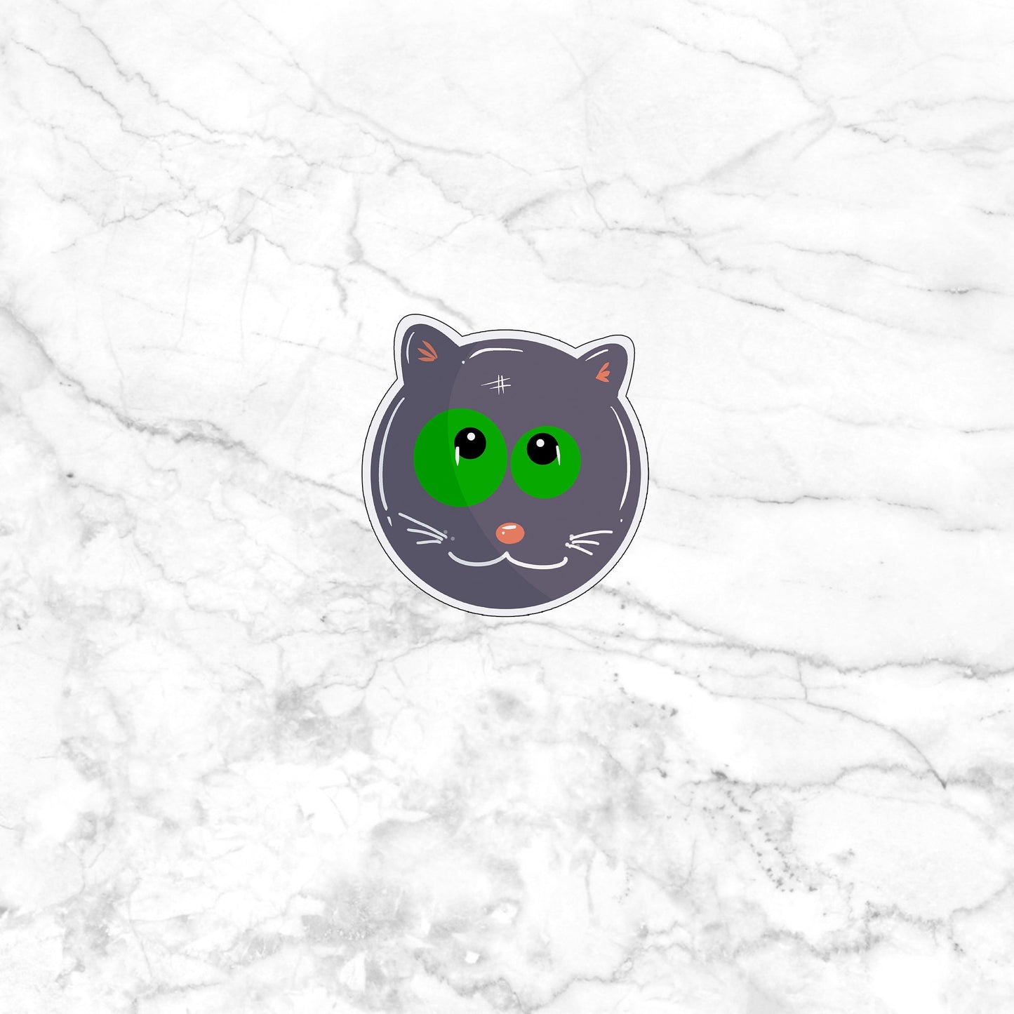 russian blue Funny Cat Sticker