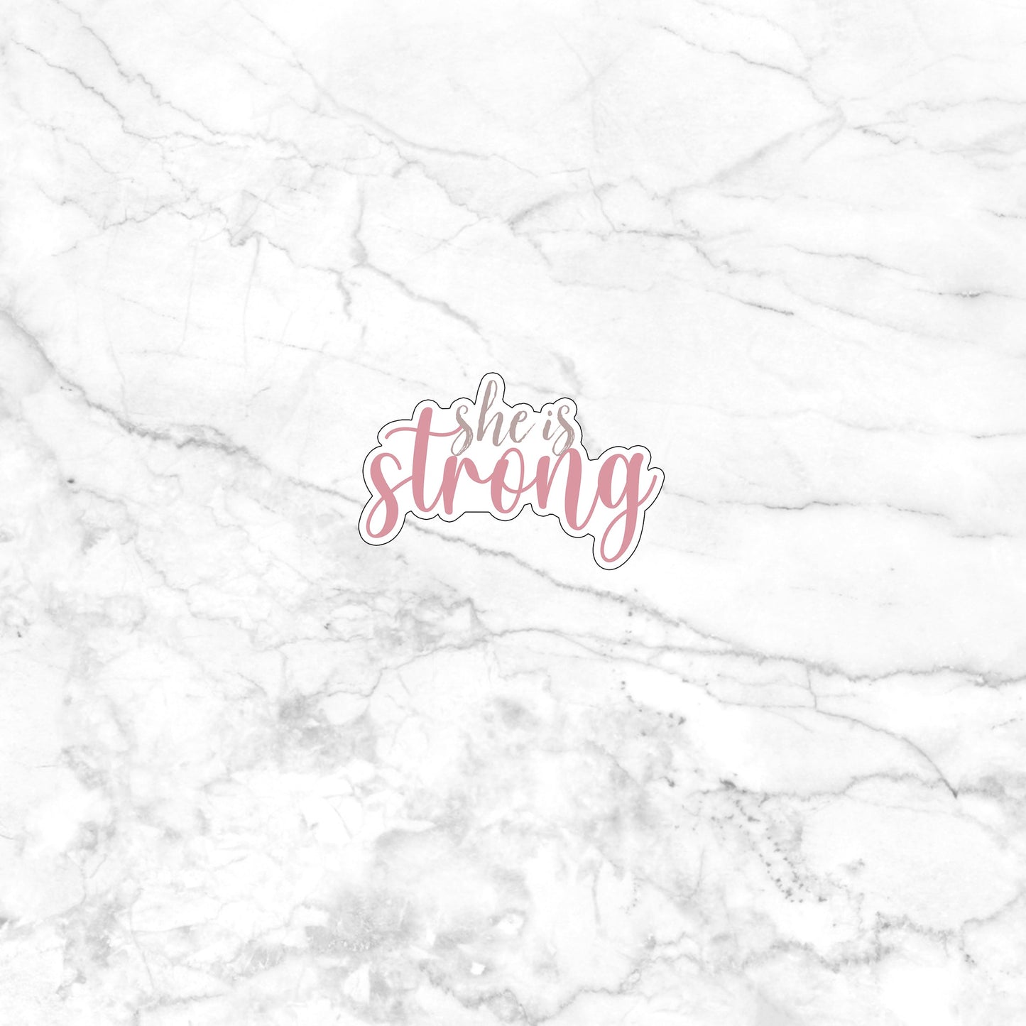 she is strong sticker