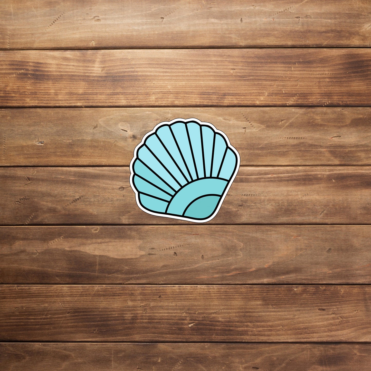 Christmas in July Sticker, shell Sticker