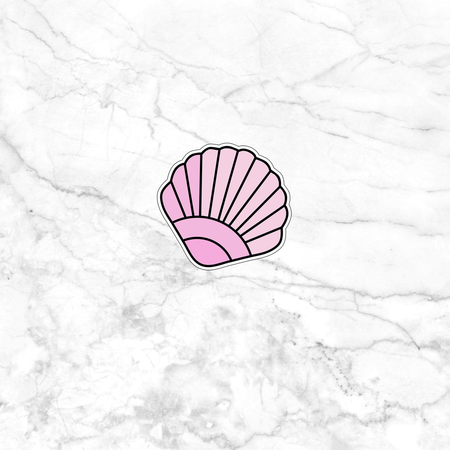 Christmas in July Sticker, shell Sticker