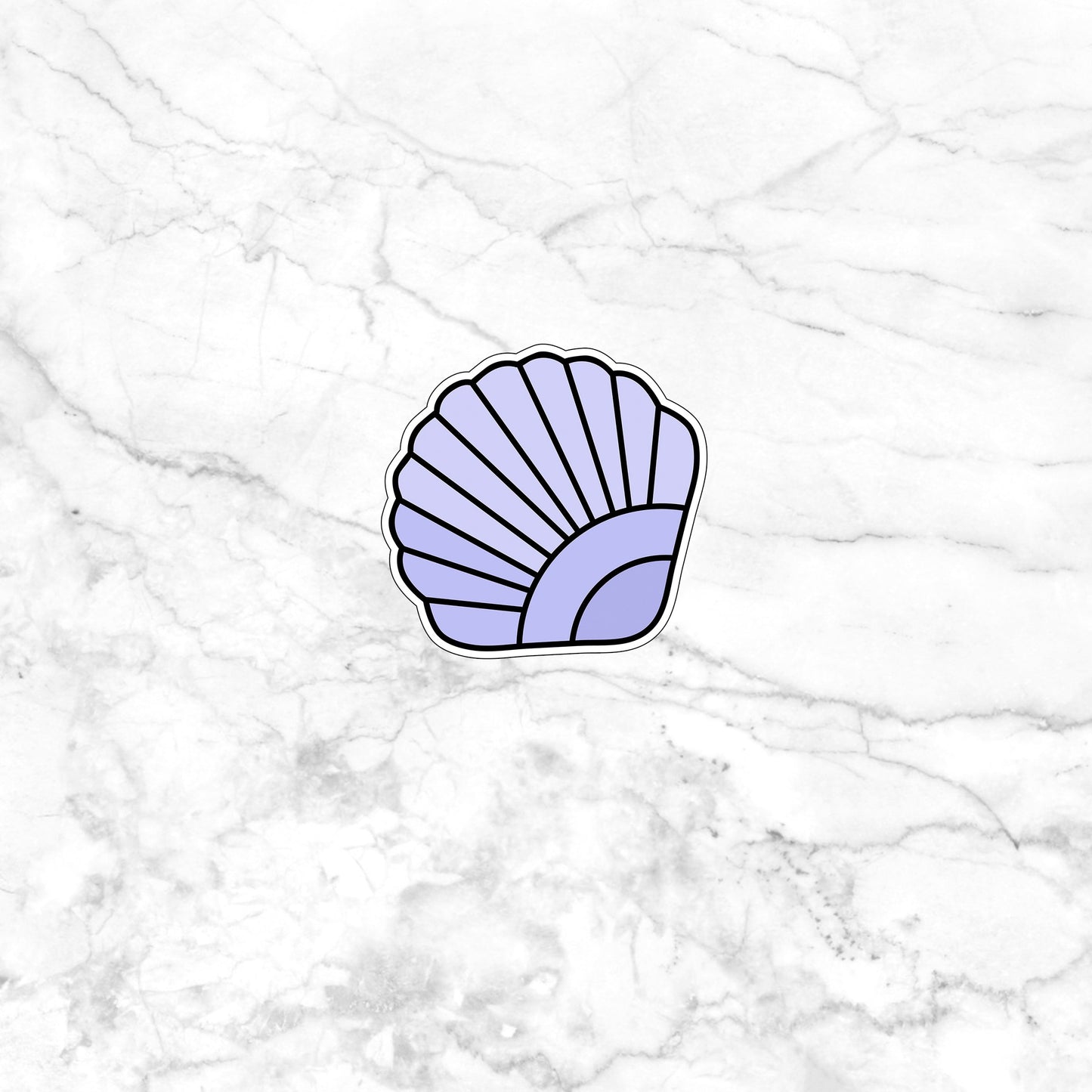 Christmas in July Sticker, shell Sticker