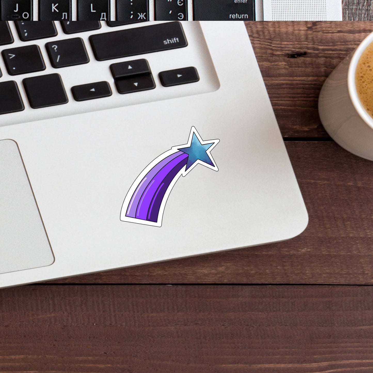 space_shooting star Sticker