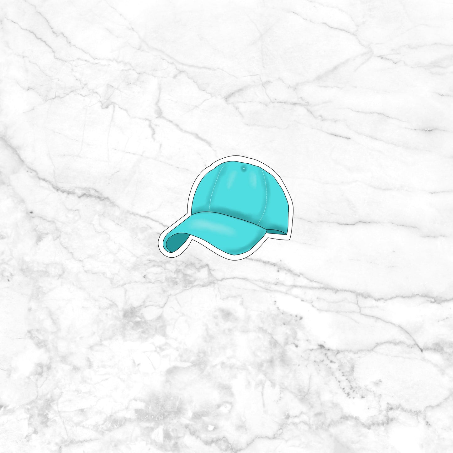 Summertime_Baseball Cap Sticker