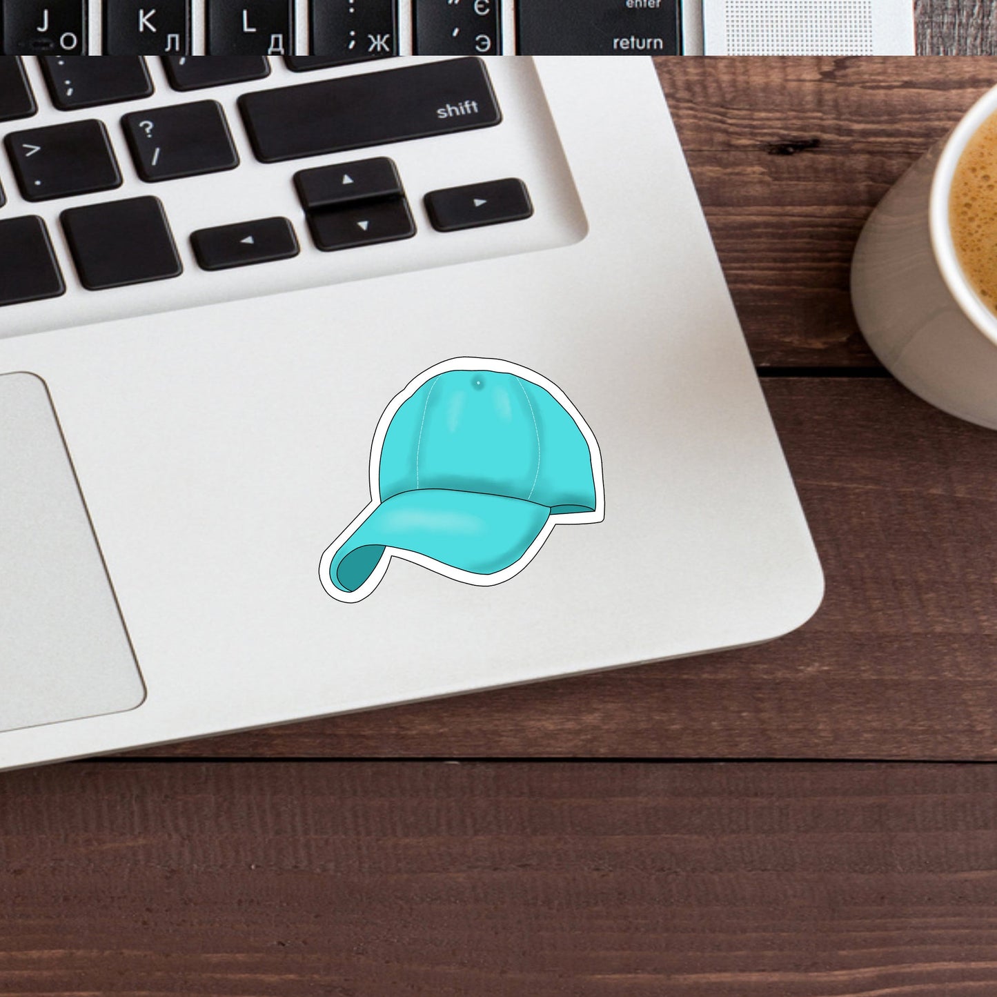 Summertime_Baseball Cap Sticker