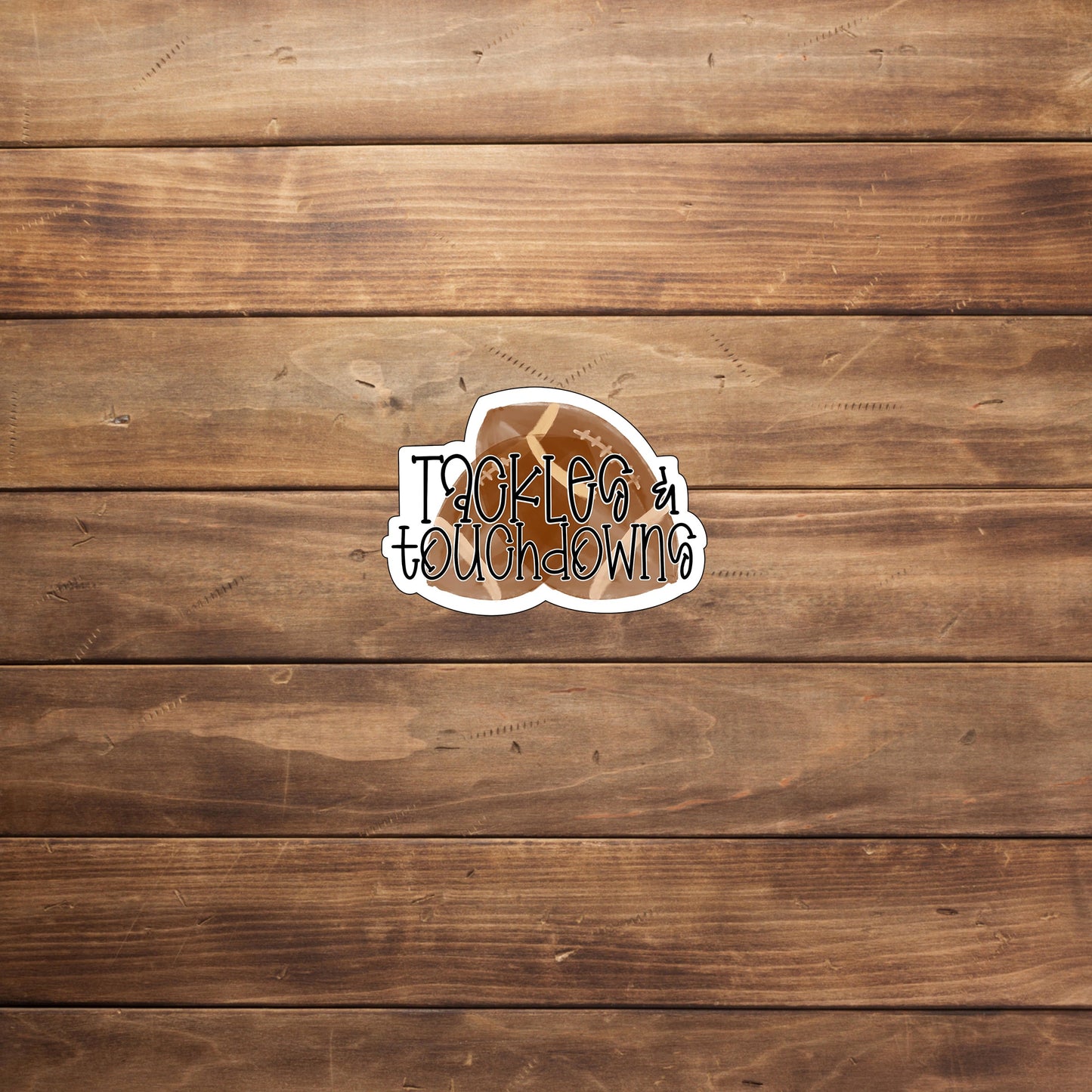 Football Sticker, tackles and touchdowns
