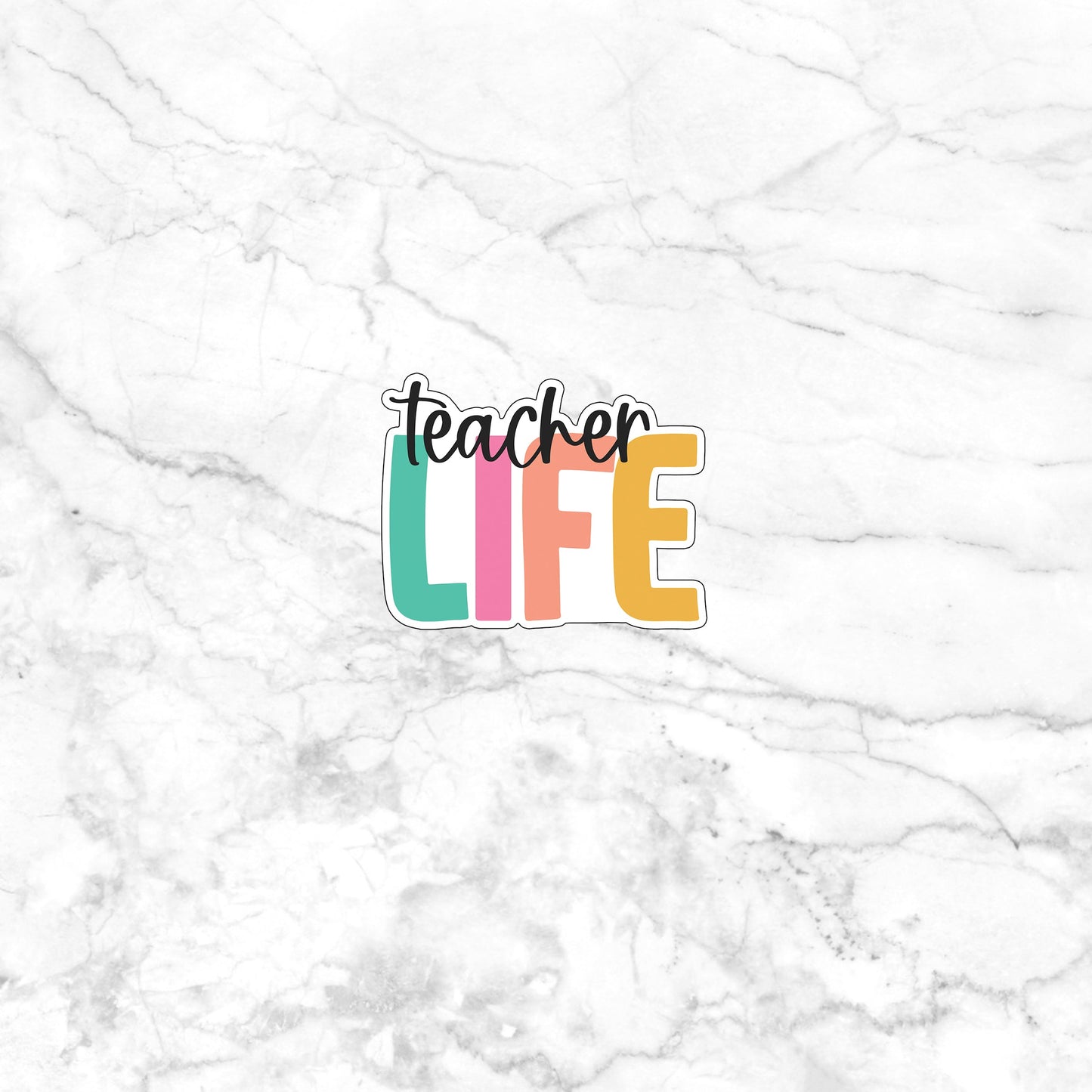 teacher life sticker Sticker