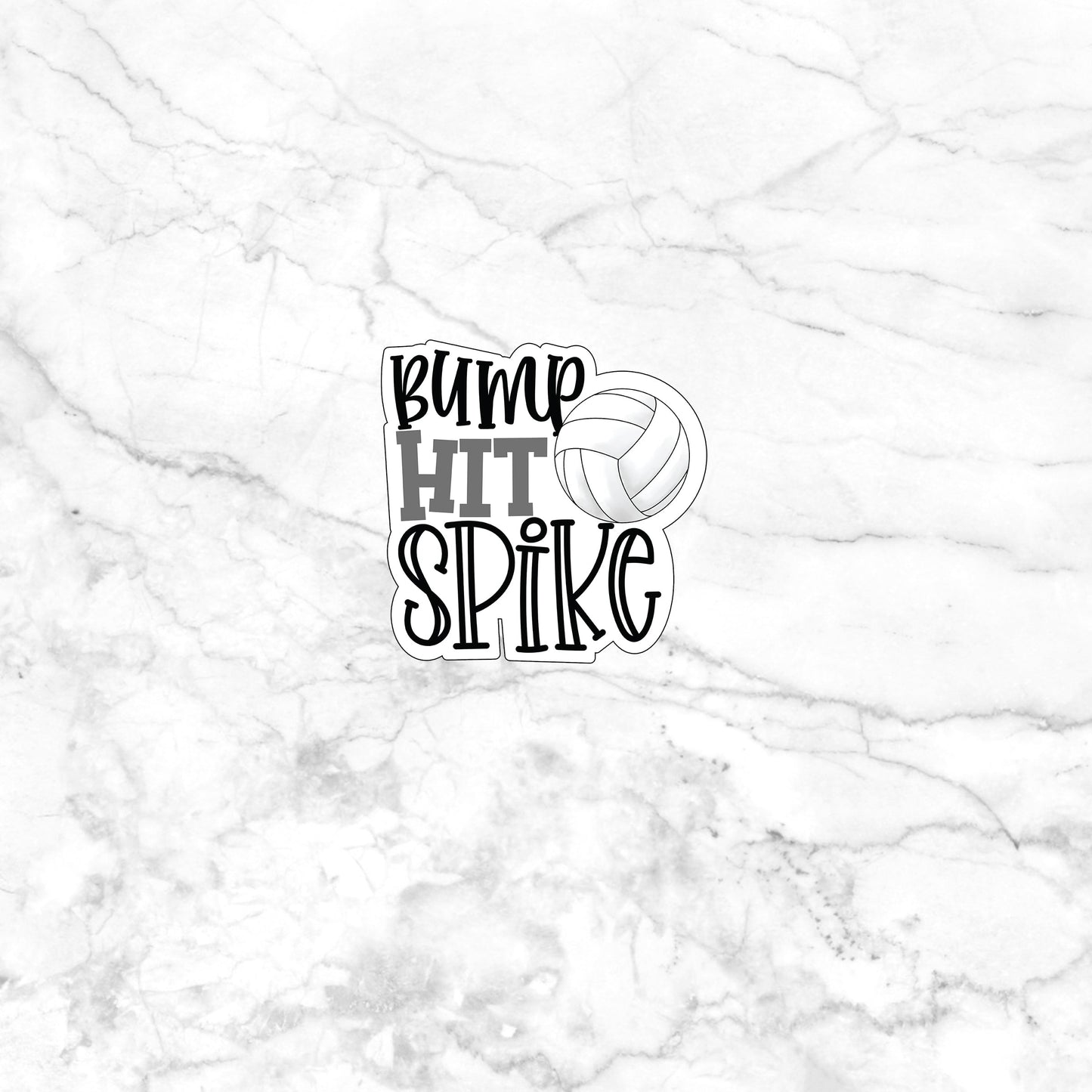 Volleyball_Bump Hit Spike Sticker