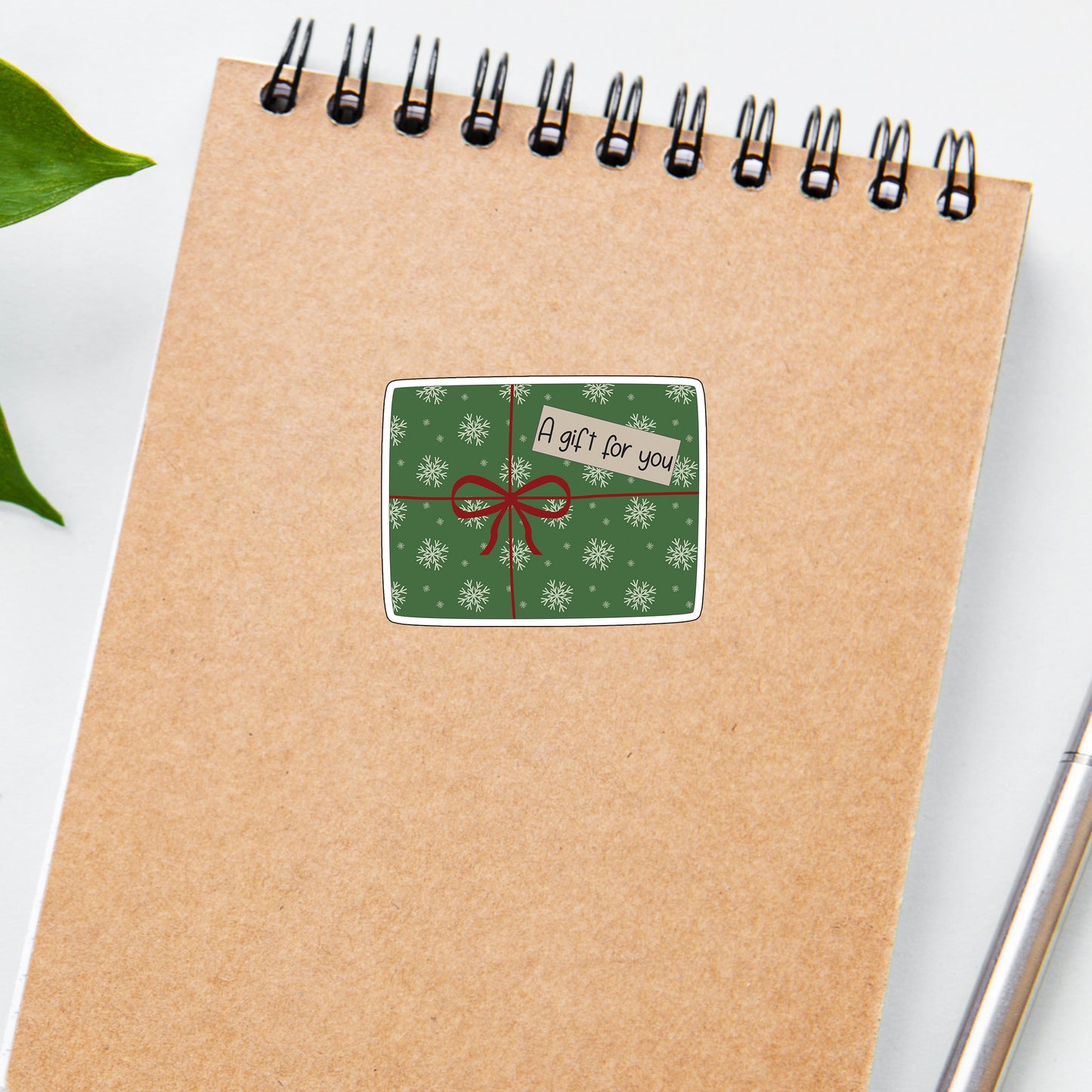xmas gift sticker Sticker