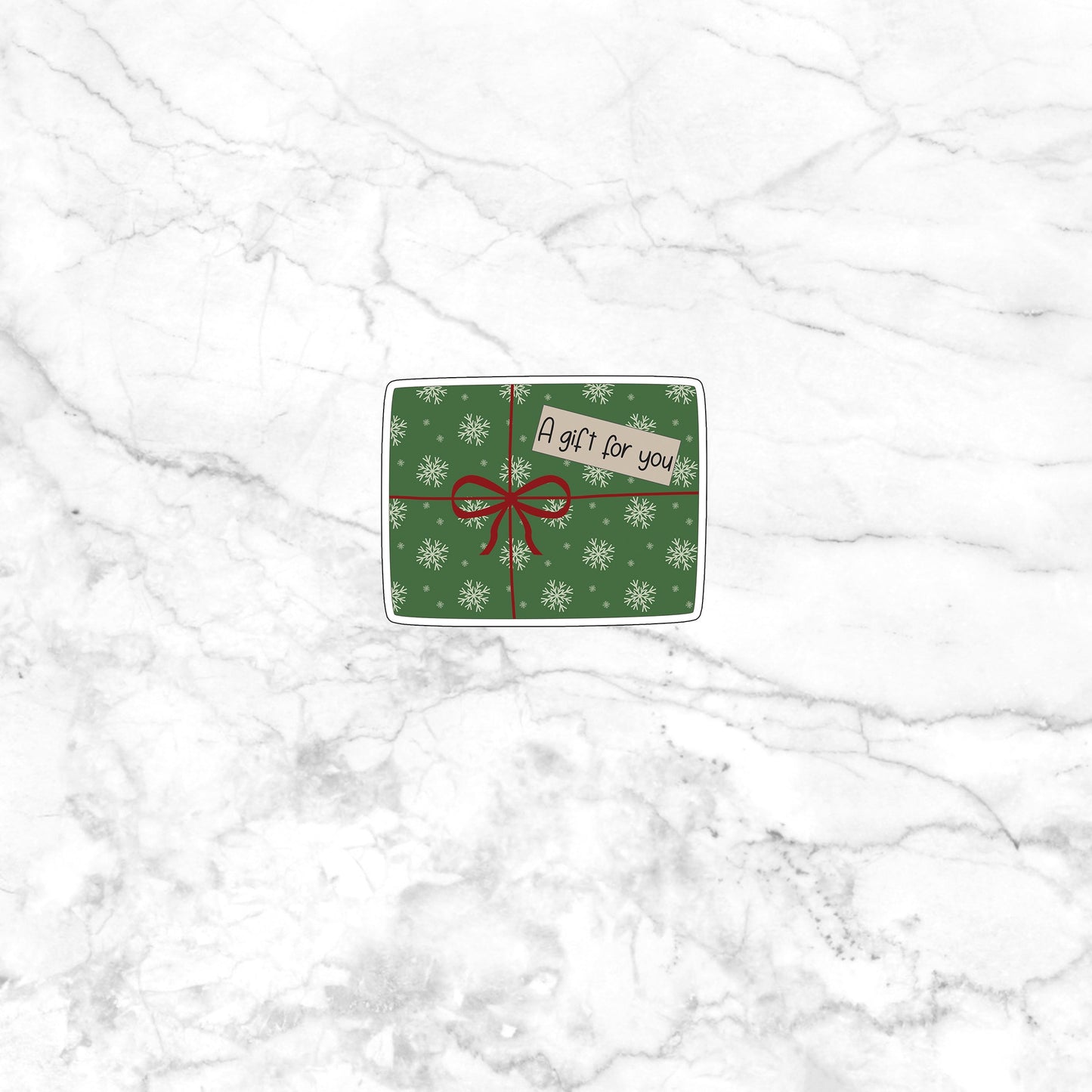 xmas gift sticker Sticker