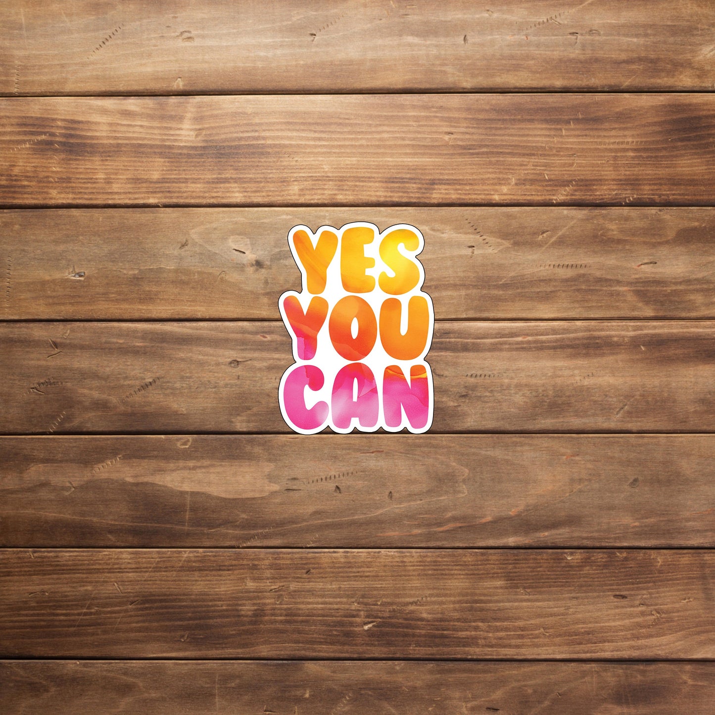 Motivational Sticker, yes-you-can-sticker Sticker