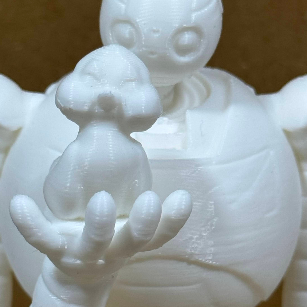 Robot 3D Printed Figuring, Wild Robot and Brightbill