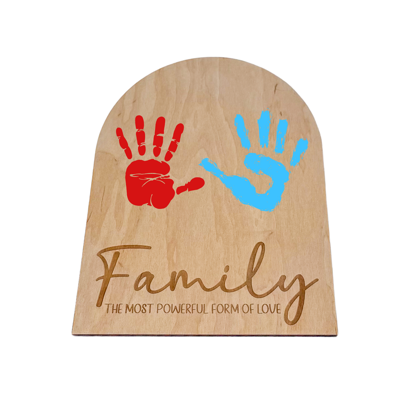 Personalized Handprint Sign – DIY Gift for Mom, Dad, or Family