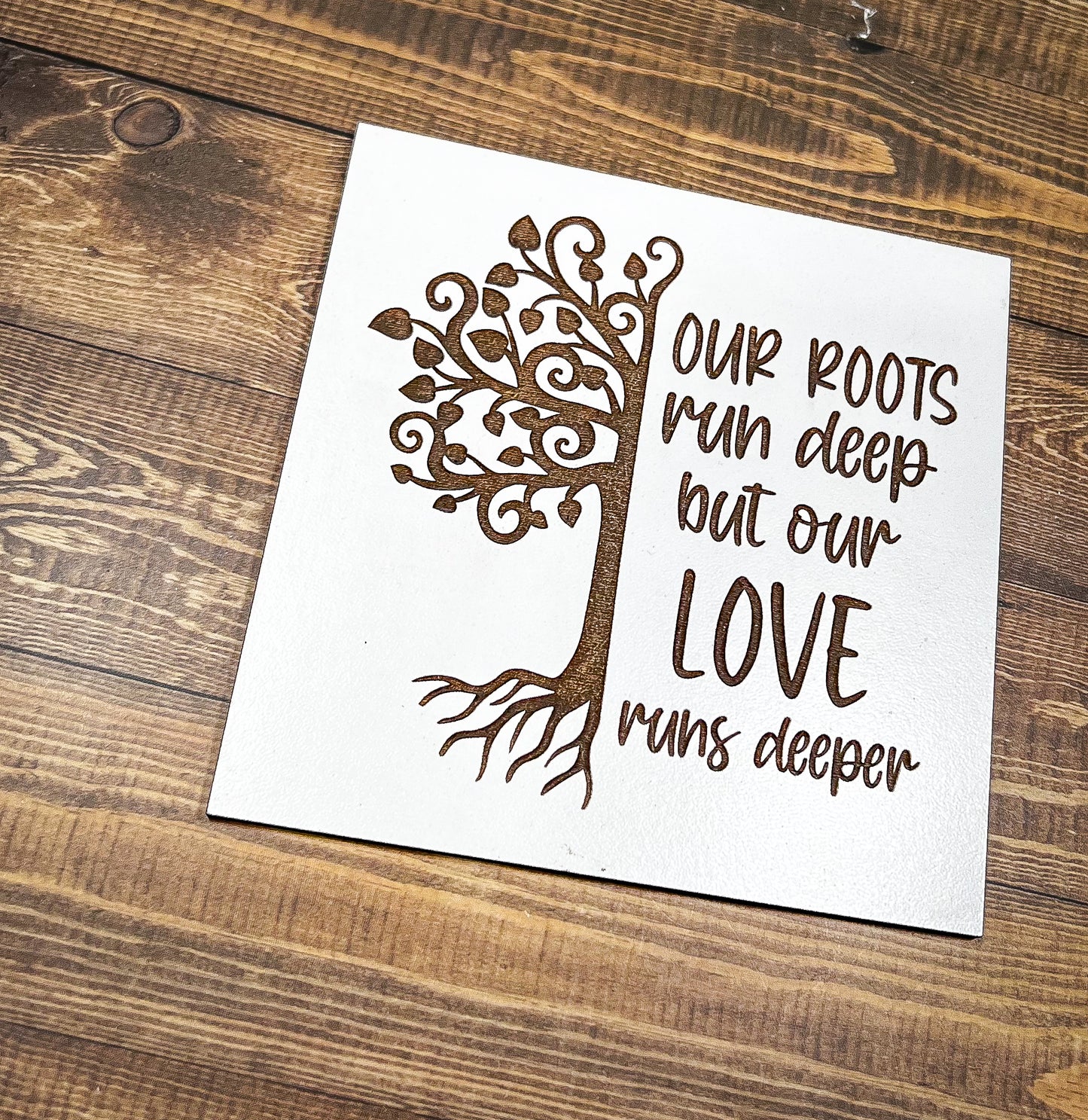 a piece of paper with a tree on it