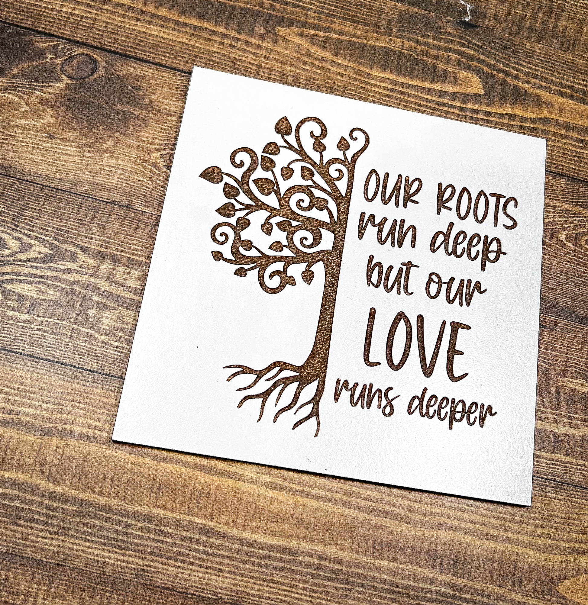 a piece of paper with a tree on it