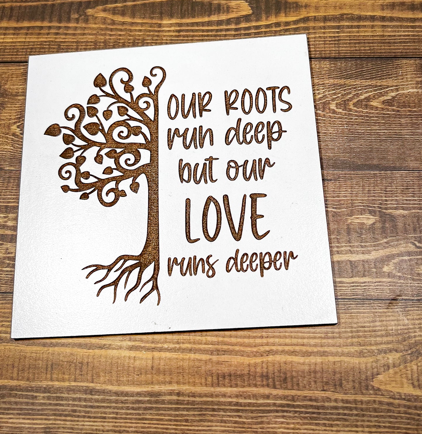 a piece of paper with a tree on it