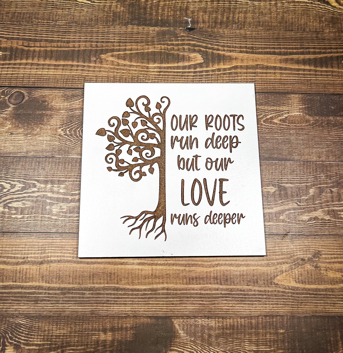 a piece of paper with a tree on it