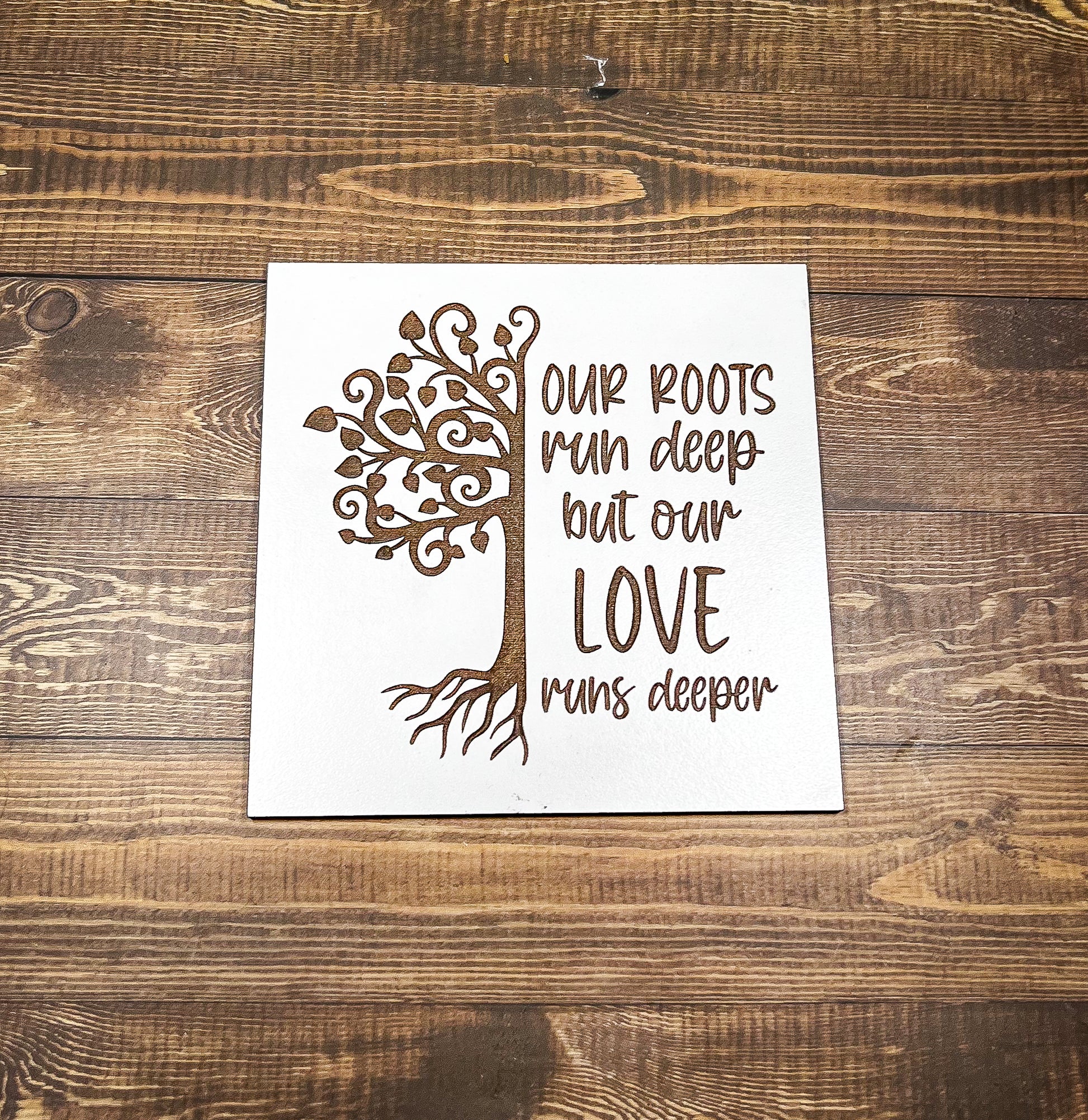 a piece of paper with a tree on it