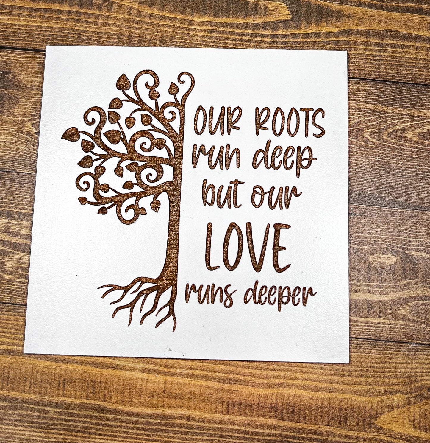 a piece of paper with a tree on it